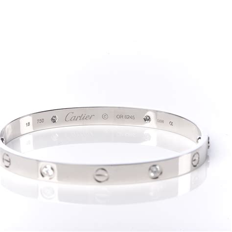 cartier love bracelet 4 diamonds white gold|affordable cartier love bracelets uk.